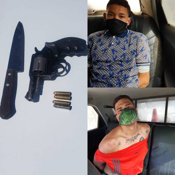 Dos detenidos por portar arma de fuego y arma blanca. http://44.213.112.5