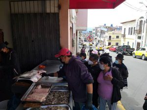 Venta de mariscos Riobamba
