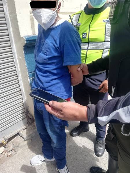 Joven detenido en Riobamba