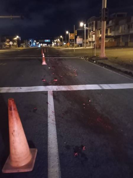 Hombre atropellado en Riobamba