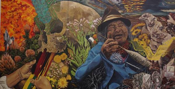 Mural revive la cultura de Chimborazo.