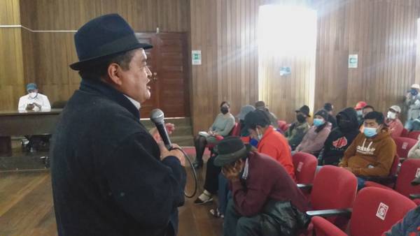 Agricultores de Chimborazo realizaron marchas