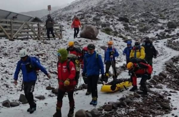 Accidente en el Chimborazo