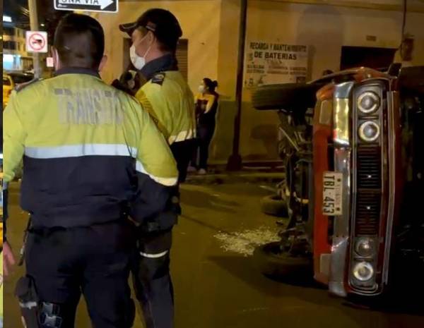 Dos accidentes en Riobamba