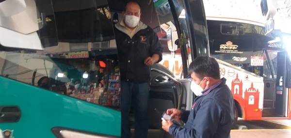 carné en el transporte interprovincial