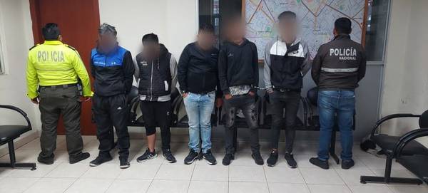 5 ladrones detenidos en Riobamba