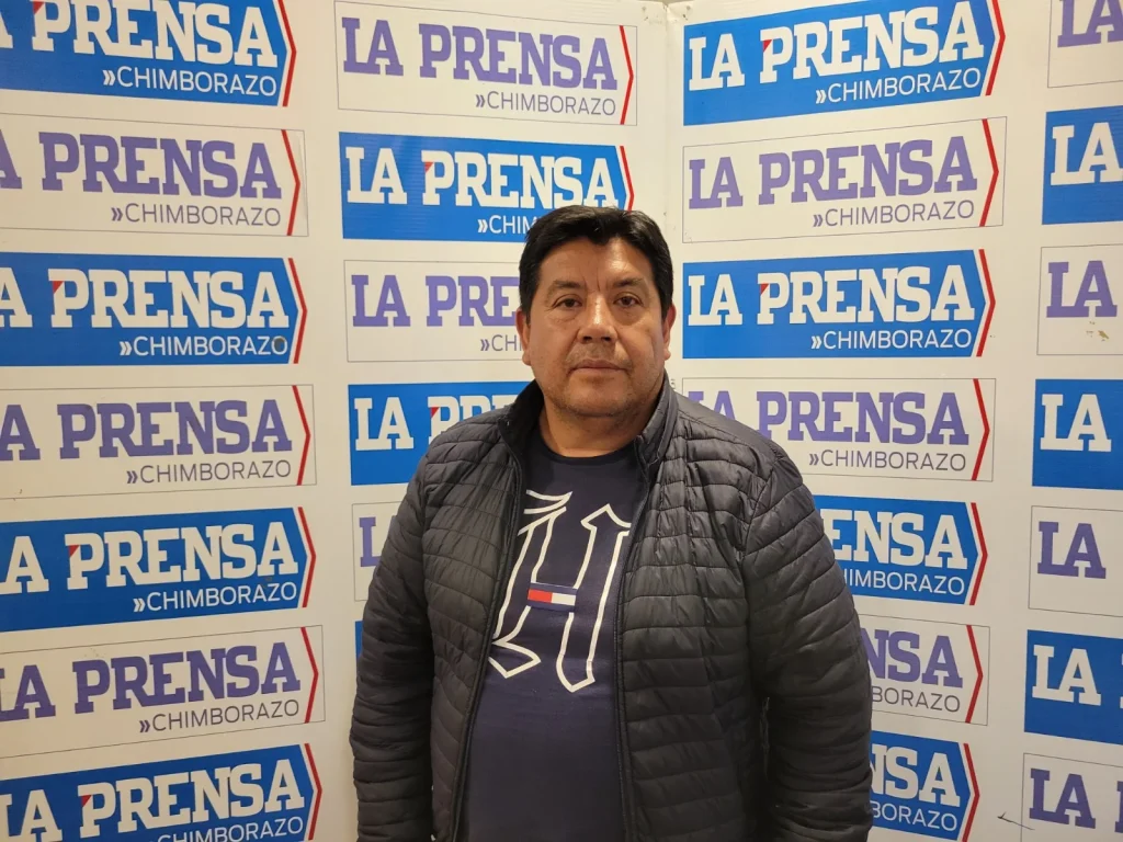 Vicente Parreño, presidente de la Unión Nacional de Educadores de Chimborazo