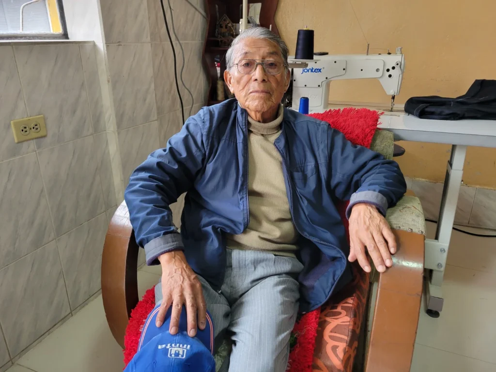 Alfonso Cujilema, presidente del barrio Quinta Mosquera