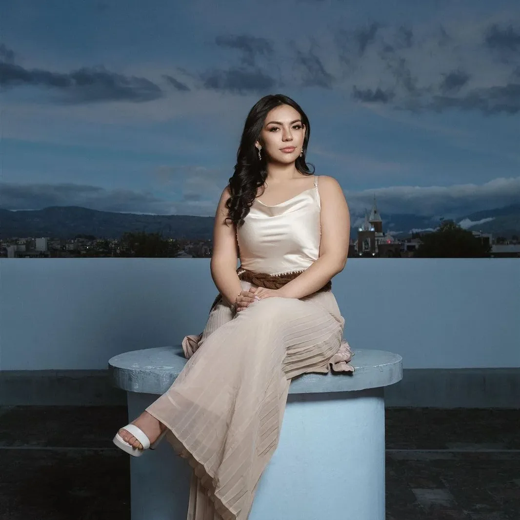 Candidata a Reina de Riobamba Bianca Torres.