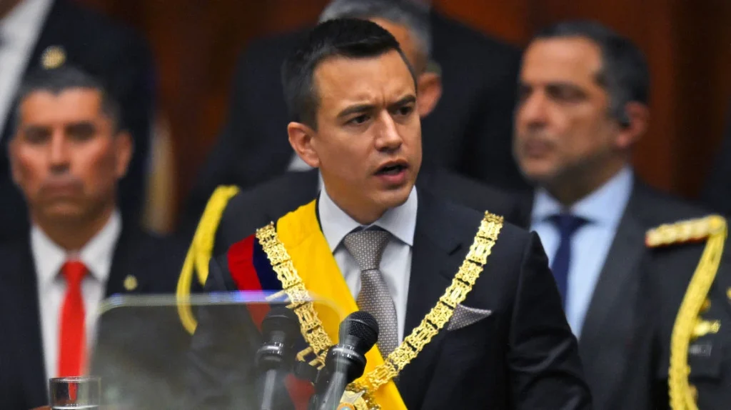 Presidente Noboa tiene identificados a los "grandes capos" del narcotráfico