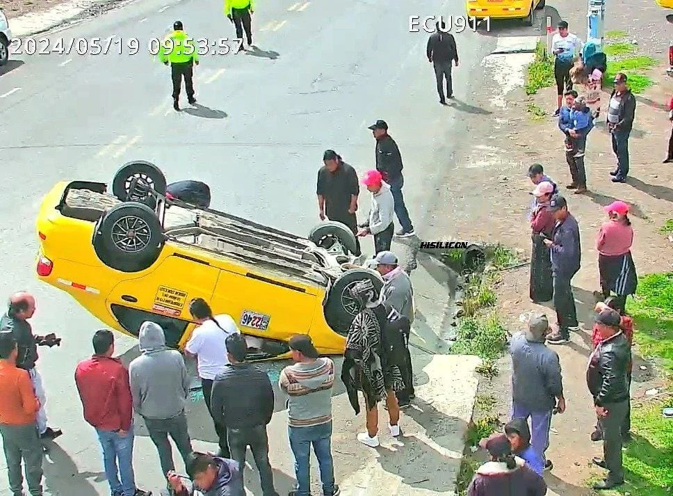 Accidente de tránsito en Guamote, es uno de los tres que se dieron el domingo 19 de mayo.