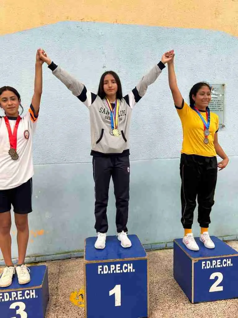 Campeona del oro: Rafaela Alarcón.