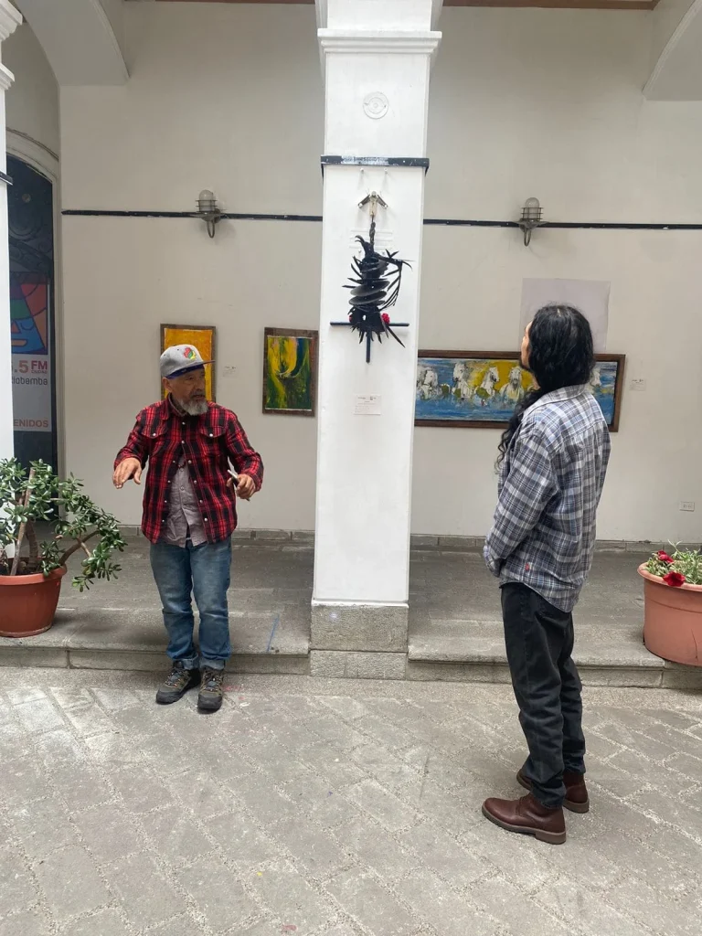 Obras de arte en la Casa Museo de Riobamba