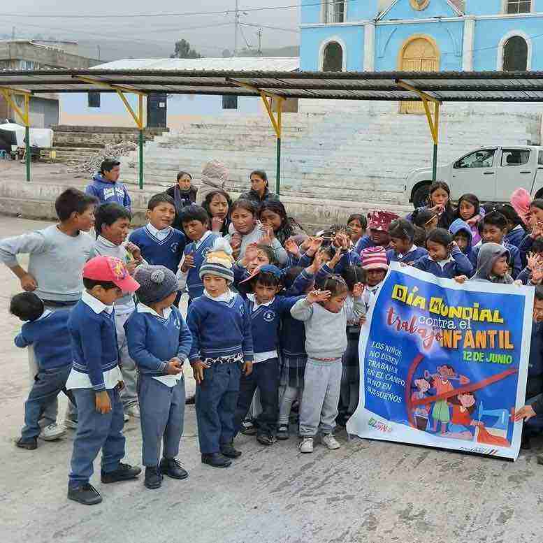 Día Mundial contra el Trabajo Infantil, Municipio Guano y MIES organizaron eventos para promover la erradicación del trabajo de niños y niñas.