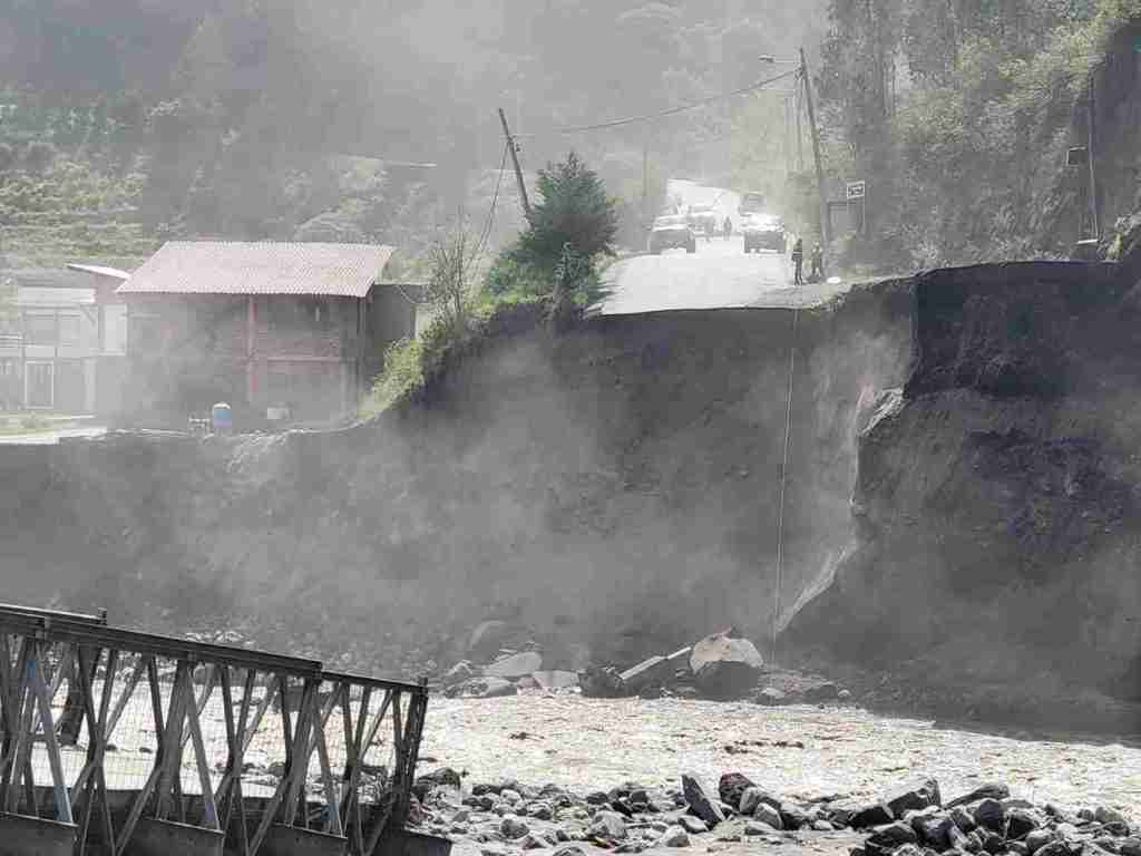 Chimborazo, en sábado y domingo, soportó intensas lluvias, que causan afectación económica en Penipe. Se dice USD 5 millones en Palictahua
