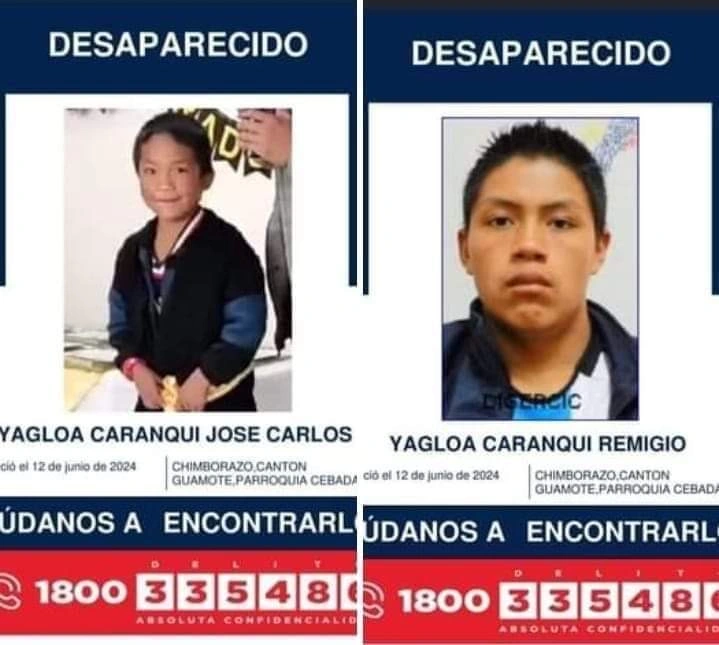Los cuerpos sin vida de los hermanos Yagloa los encontraron el río Cebadas, por los bomberos de Guamote.