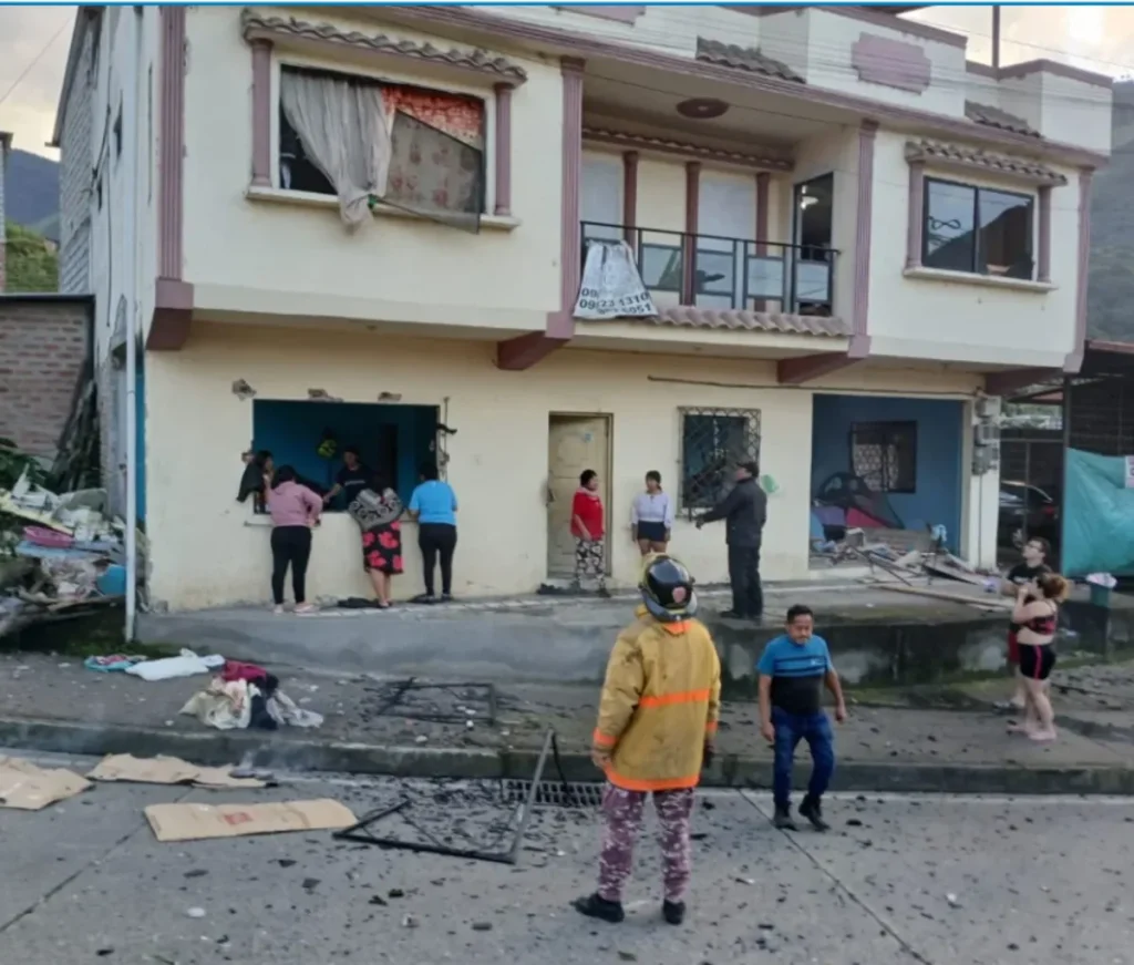 Vivienda afectada en Pallatanga.