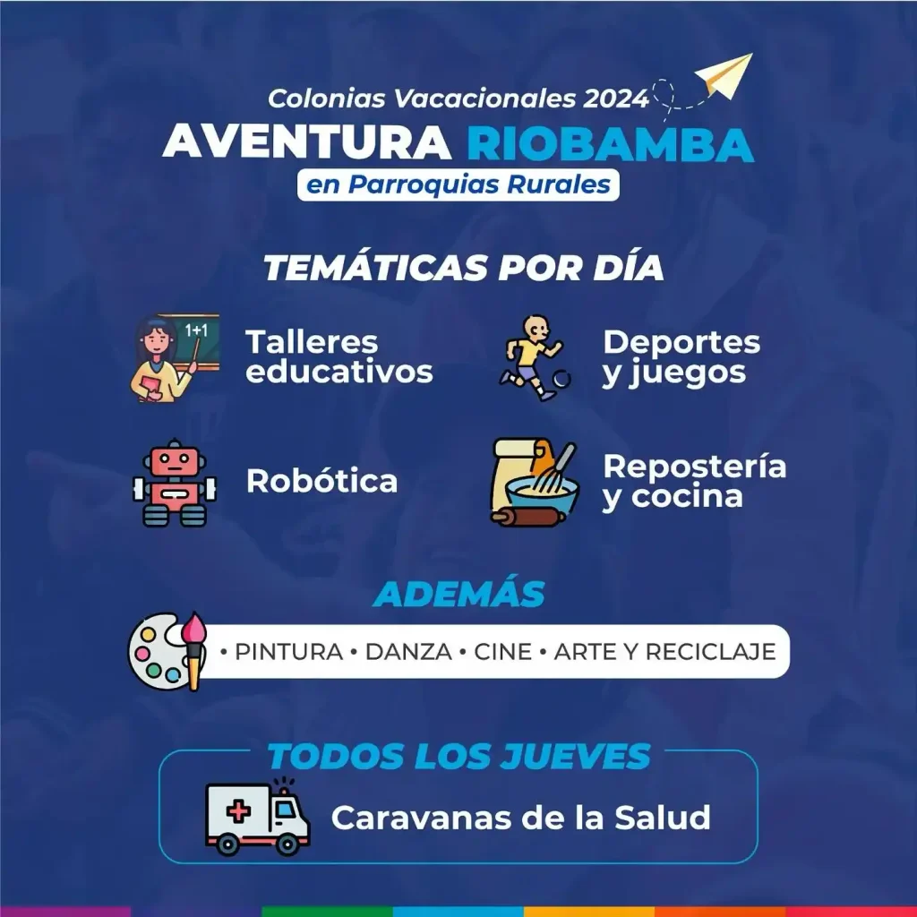 Colonias vacacionales gratuitas "Aventura Riobamba"