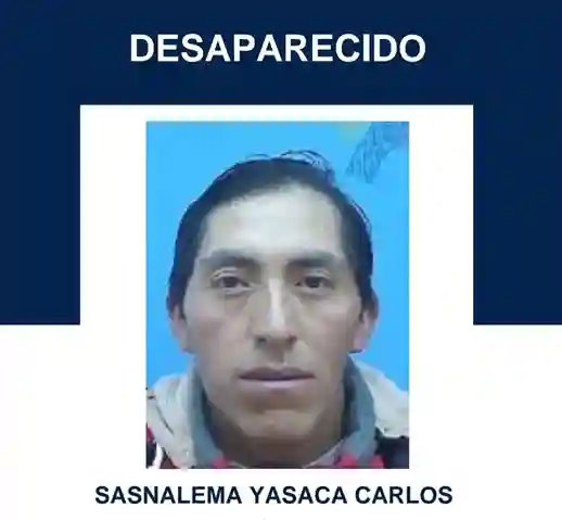 Desapareció el 19 de marzo de 2024, en Santa Teresita, Guamote, Chimborazo
