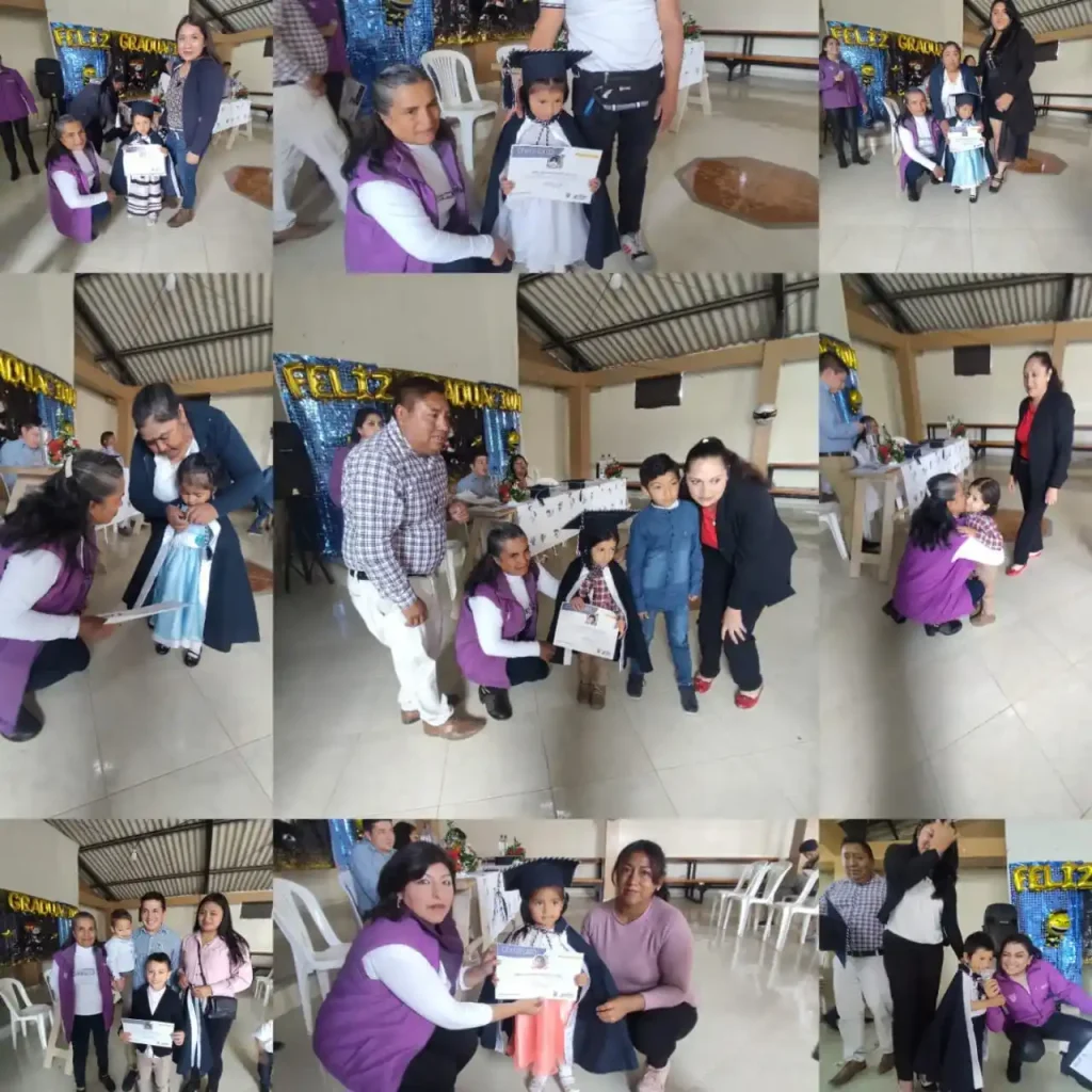 MIES graduó a niños y niñas de tres años en Riobamba