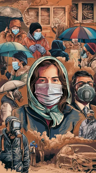 Medidas de protección ante la caída de ceniza.