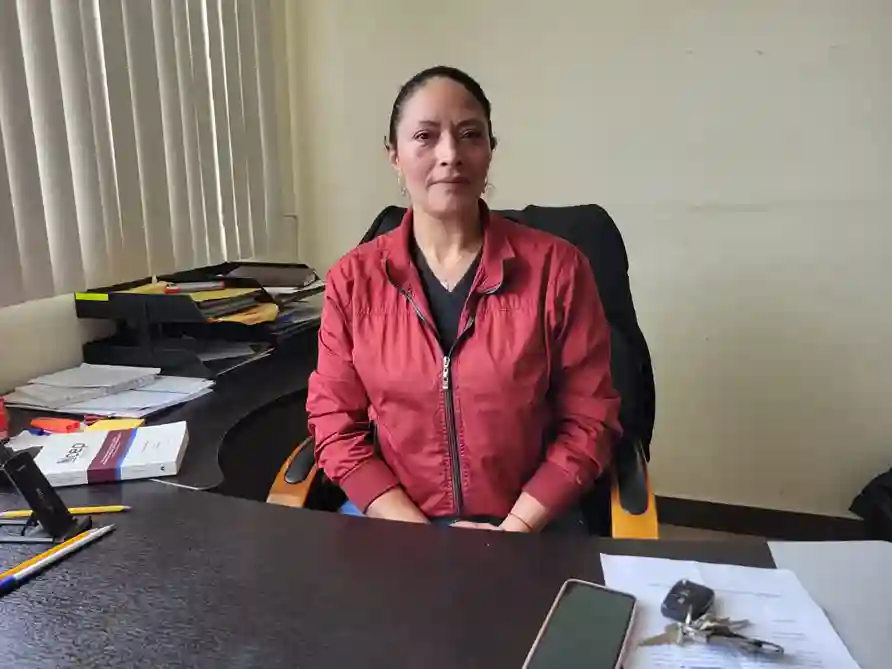 Sonia Rivera, tía de Mishell y vocal de la Junta Parroquial de El Altar
