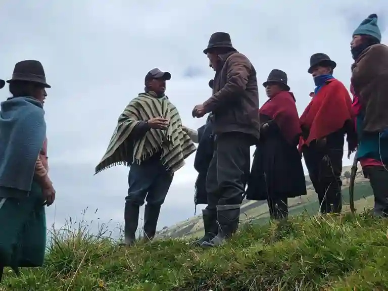 Al final hubo un conato de incidente por agua contaminada en el páramo de Guano