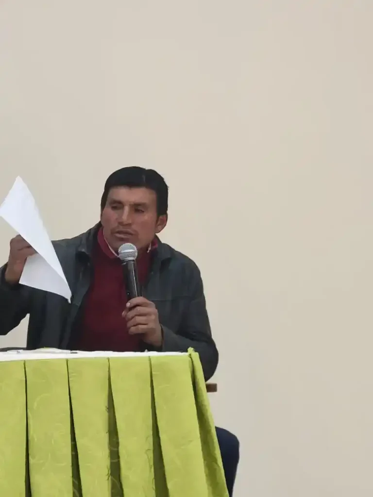 Pedro Reino, presidente de la comunidad San Francisco, denunció que ha recibido amenazas