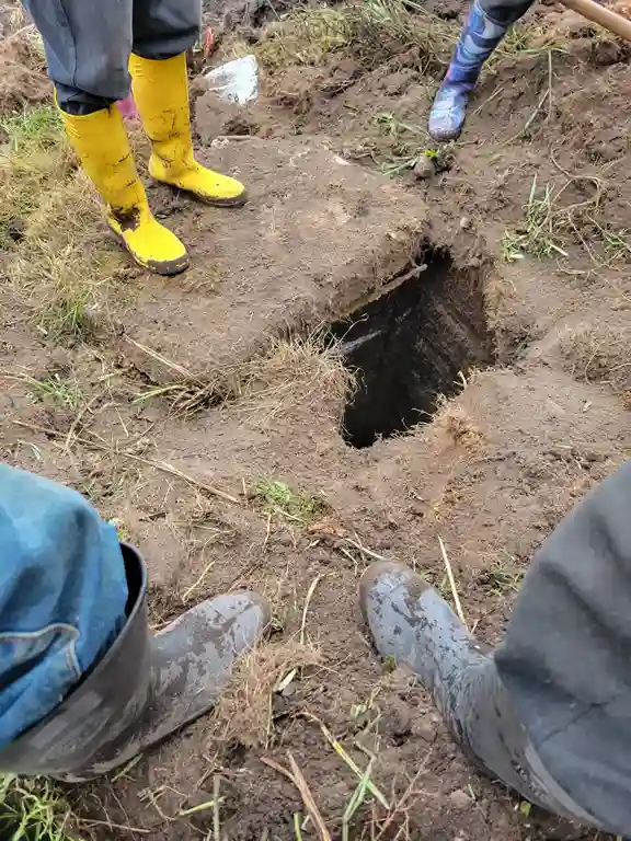 En la inspección se constató vertientes tapadas