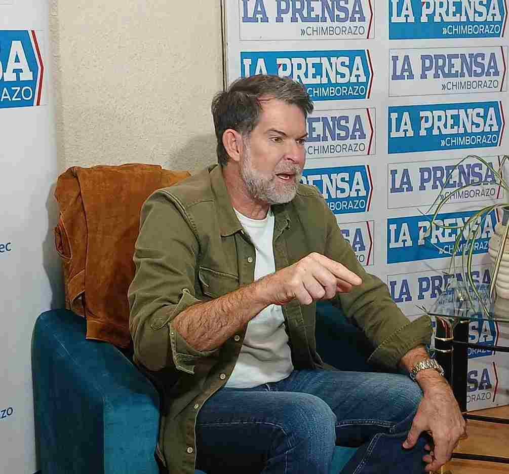 Francesco Tabacchi candidato a la presidencia por CREO visitó a Diario La Prensa Riobamba.