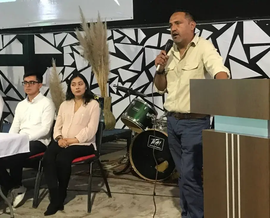 Cristian Vega, candidato a la Asamblea Nacional por la alianza Minga-Suma.