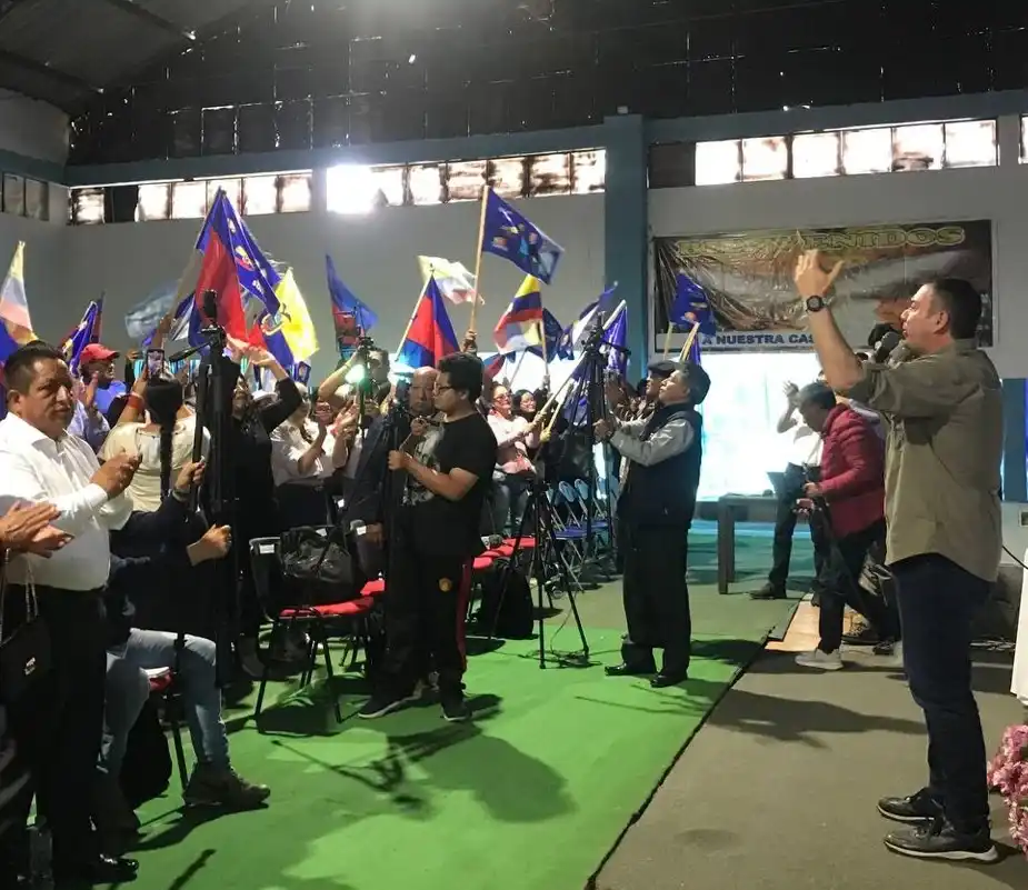 Simpatizantes de la alianza Minga-Suma.