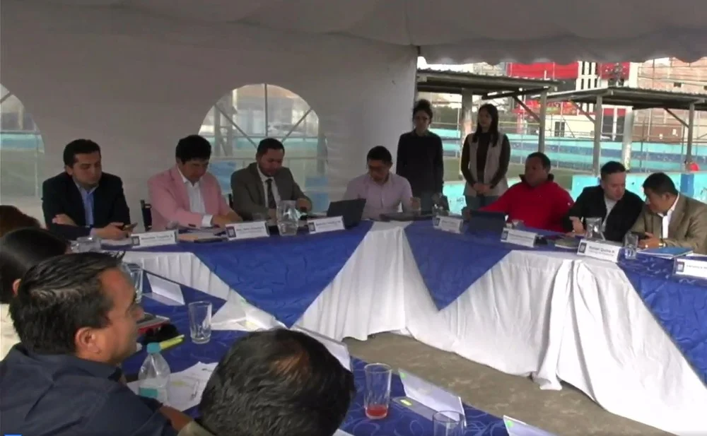 Sesión de Concejo Municipal en Bellavista.