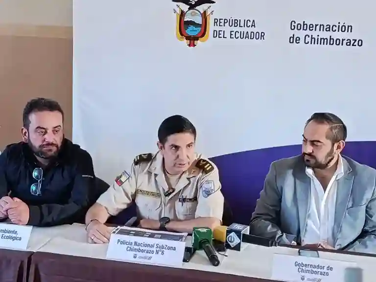 TCrnl. de EM de la Policía Cristian Trujillo, jefe de la Policía Judicial en Chimborazo