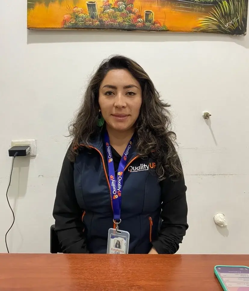 Estefanía Cali, parte del área de Psicología y Orientación Vocacional de Quality Up.