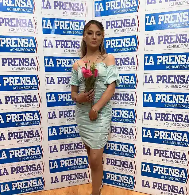 Kathyuzhka durante su participación en la "Guambra más Linda".
