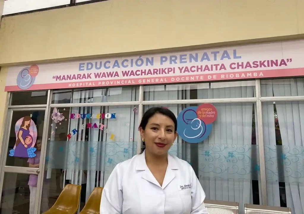 Mercedes Vinueza, médica del Hospital Docente.
