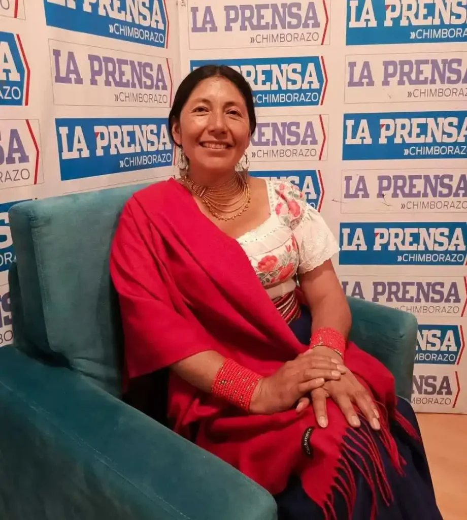 Pacha Terán, candidata a la vicepresidencia.