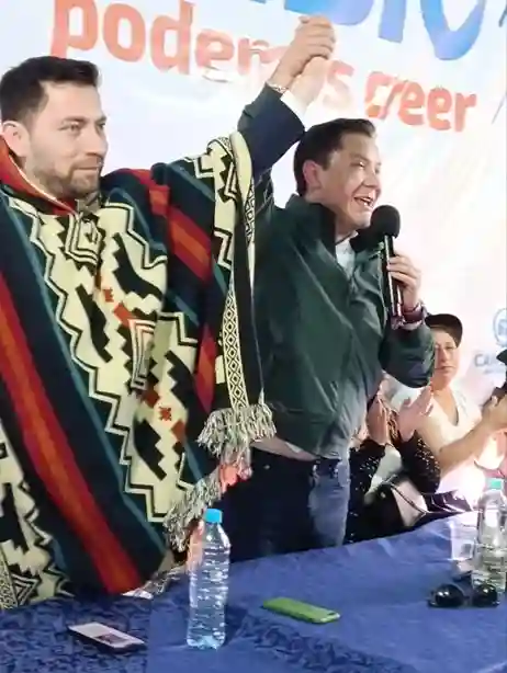 El candidato a la Presidencia del movimiento Cambio quiere nueva Constituyente en Riobamba. Juan Pablo Cruz va por la Asamblea