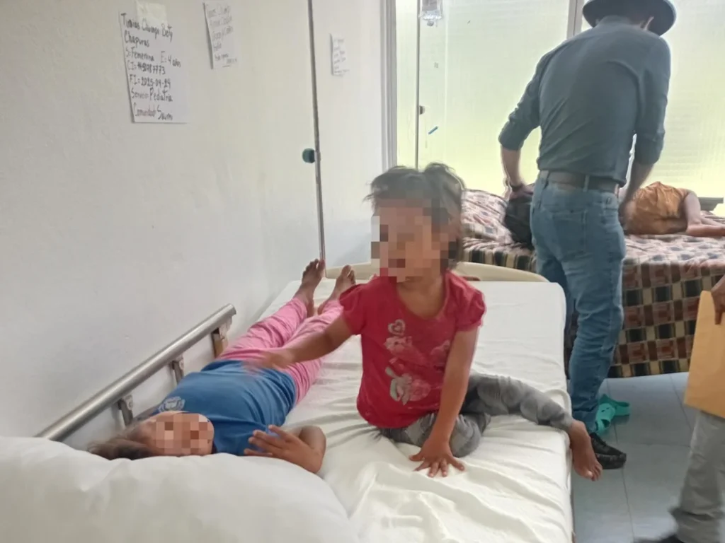 Niños evacuados en Taisha, Morona Santiago, se recuperan