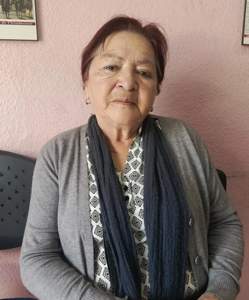 Angelita del Pilar Fernández Falconi, representante de la Coordinadora Política de Mujeres de Chimborazo.