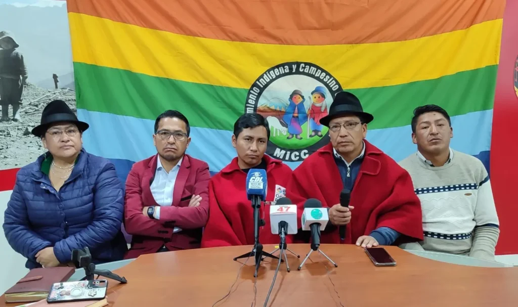 Movimiento indígena de Cotopaxi denuncia casos de extorsión