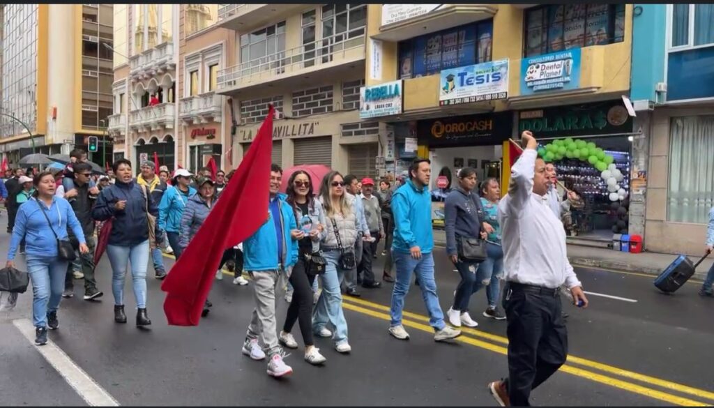 Marcha por el día del trabajador.