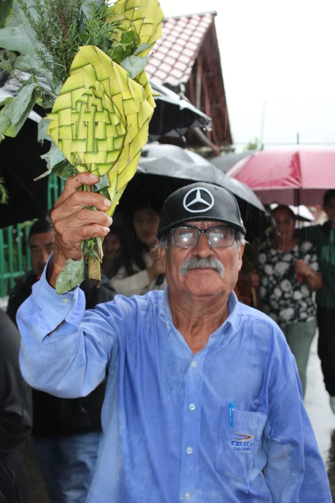 Domingo de ramos en el cantón Morona