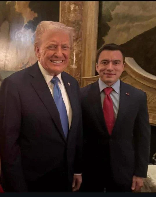 Noboa sobre reunión con Trump: "Fue positiva para Ecuador"